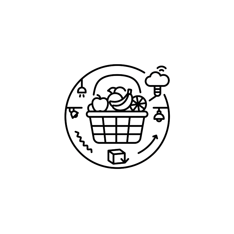 多数の商品、多彩な色、多くの照明器具、大量の在庫、遠隔操作が困難